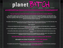 Tablet Screenshot of planetbitch.com